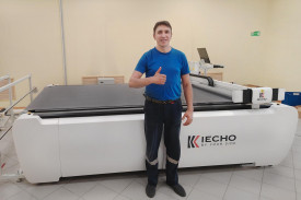 Установлен уже третий за июль новейший раскройщик iECHO BK1