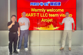 Прием нашей делегацией этикеточной ЦПМ Arojet iHEM на заводе-производителе