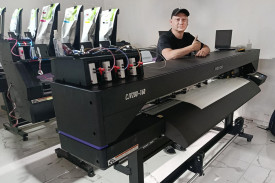 Очередная инсталляция новейшего экосольвентника Mimaki CJV200 в Дагестане