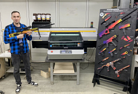 Запуск УФ-принтера Mimaki UJF-6042 MkII на производстве игрушечного оружия