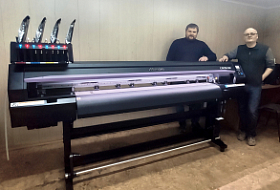 Инсталляция широкоформатного принтера Mimaki CJV150 в Кургане