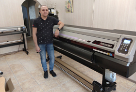 Инсталляция Mimaki UJV100 у Северного полярного круга